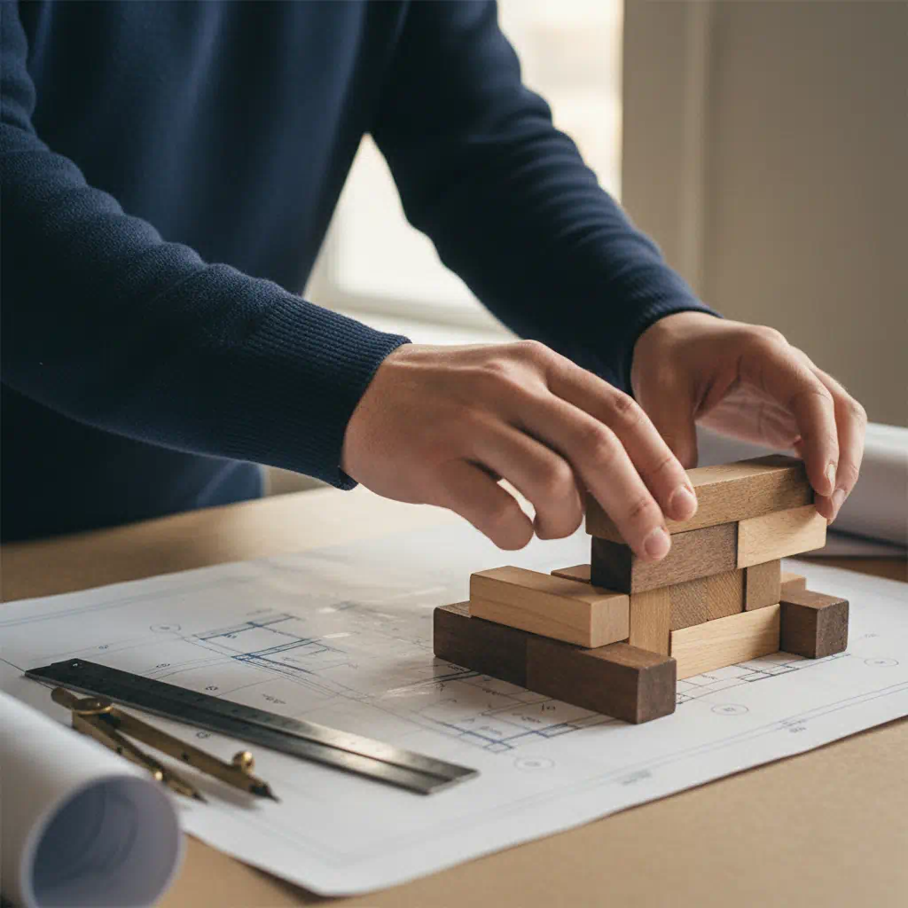 architect-building-structured-foundation-with-wooden-blocks
